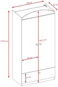 Гардероб Babydreams Cartoon-Leuko-Digger