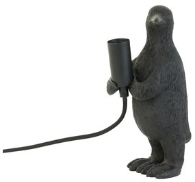 Матово-черна настолна лампа (височина 24 cm) Penguin – Light &amp; Living