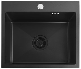 Стоманена мивка Leo 50 Black