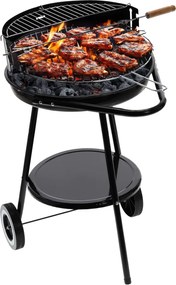 Кръгла скара на колелца 58 x 44 x 72 cm