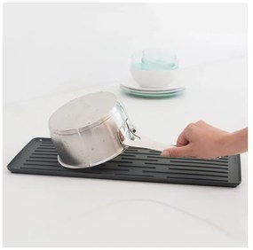 Сушилник за съдове Brabantia Sinkside 1000202, Тава за отцеждане, Поставка за прибори, Тъмносив