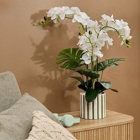 Изкуствено растение atmosphera Orchid Asia, 62 cm, Керамика