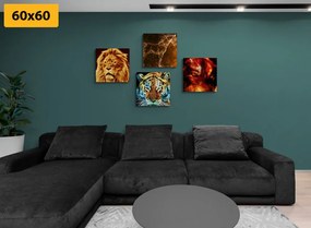 Комплект картини – Мистериозна абстракция на животни