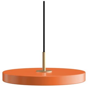 Оранжево метално LED затъмняващо се висящо осветително тяло с метален абажур ø 31 cm Asteria Plus – UMAGE