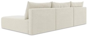 Кремав разтегателен ъглов диван с място за съхранение Kalena – Makamii