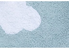 Светлосин ръчно изработен памучен детски килим подходящ за пране 70x100 cm Mini Dream – Lorena Canals