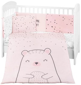 KIKKA BOO Сет 6 части 70х140 BEAR WITH ME PINK