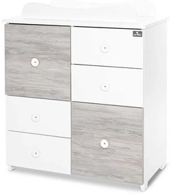 LORELLI Classic Шкаф с повивалник БЯЛО/АРТ