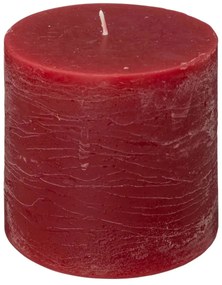 Свещ без аромат atmosphera Olia, Кръгла, 10x10 cm - Червен