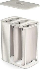 Бежов бамбуков кош за пране 3x30 l Tota Trio Luxe – Joseph Joseph