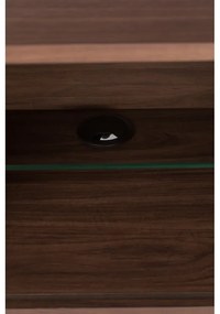 Кафяв скрин с чекмеджета и плъзгащи се врати Barbier - Zuiver