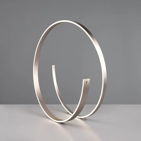 Сива LED подова лампа с гласово управление/ управление чрез мобилно приложение с метален абажур (височина 75 cm) Cinardi – CINQUE