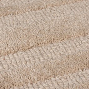 Бежов ръчно изработен вълнен килим 160x230 cm Zen Rectangles – Flair Rugs