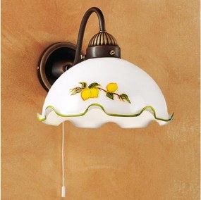 Kolarz 731.61.116 - Настенна лампа NONNA 1xE27/75W/230V, лимонов цвят