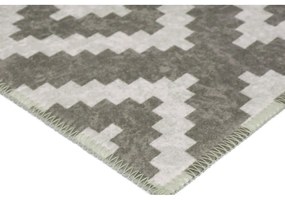 Светлокафяв и кремав килим, който може да се мие, 180x120 cm - Vitaus