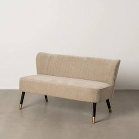 Бежов шенилов диван 134 cm Glam – Ixia