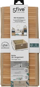 Кош за съхранение 5five, Бамбук, 31x15 cm