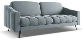 Светлосин кадифен диван 202 cm Nalu – Makamii