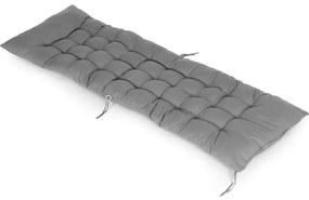 Сива възглавница за градински шезлонг 160 cm