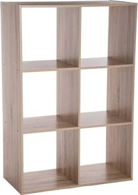 Рафт 5five Mix'n Modul, 6 отделения, MDF, 68x32x101 cm - Дървесен