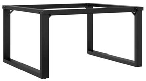 357875 vidaXL Крака за кафе маса, O-рамка, 80x70x43 см, стомана