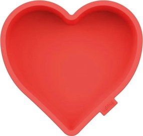 Форма сърце за печене на Lekue 1010173, 24.2x22.9x4.4 см, От -60 до +220C, Платинен силикон, Червен