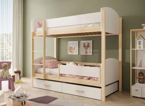 Двуетажно легло Jacky plus-Бяло-Сонома-200 x 90