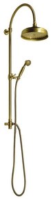 Месингов душ комплект в бронзов цвят с душ глава и ръчен душ 142 cm Antea – Sapho