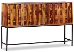 244345 vidaXL Скрин, акациево дърво масив, 120x30x80 см