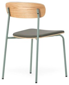 Тъмнозелени тапицирани трапезни столове в комплект за подреждане 2 бр. Saula – Marckeric