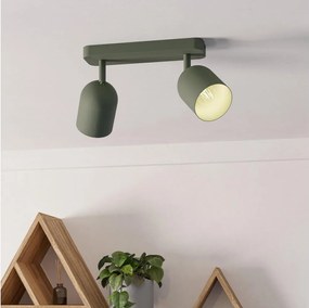 Eglo 44133 - Точково осветително тяло TILSTON 2xE14/40W/230V зелено