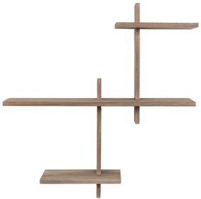 Двуетажен рафт от борова дървесина в естествен цвят Gavi - House Nordic