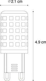 Комплект от 5 интелигентни G9 димируеми LED крушки прозрачни 2.5W 250 lm 2700-6500K Zigbee