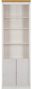 Бяла библиотека от масивен бор 74x223 cm Anita – Støraa