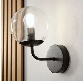 Brilagi - Настенна лампа MALIVA 1xE14/15W/230V черна/прозрачна