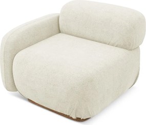 Кремав модул за диван от букле (ляв ъгъл) Ailani – Makamii