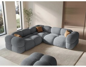 Сив ъглов диван Loretto – Cosmopolitan Design