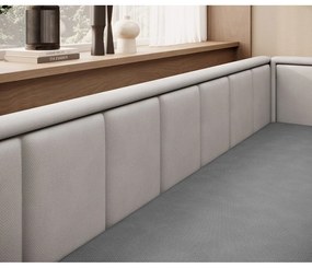 Сив шенилов сгъваем/с място за съхранение диван 214 cm Fulgeo – ELTAP