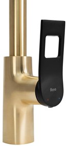 Смесител за кухня Rea SOUL Gold Black