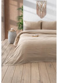 Бежов памучен комплект шалте и калъфки за възглавници 210x220 cm Sedef – Mijolnir