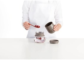 Светлокафяв стъклен чайник с цедка 500 ml – Lékué