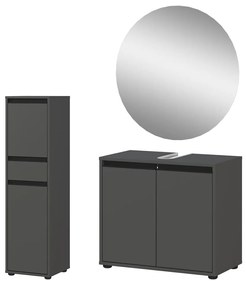 Антрацитен комплект за баня Lemont – Germania