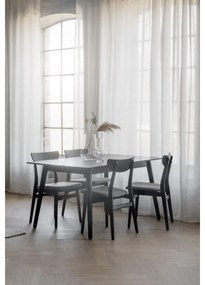 Черна маса за хранене , 140 x 90 cm Lotta - Rowico