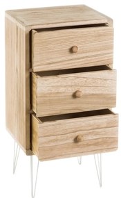 Нощно шкафче от екзотична дървесина в естествен цвят Natural Way - Casa Selección