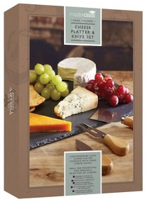 Комплект ножове за сирене и дъска за рязане от шисти , 35 x 25 cm Master Class Artesà - Kitchen Craft