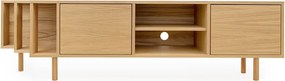 Маса за телевизор от декор от дъб в естествен цвят 189x50x44 cm Shift – Woodman