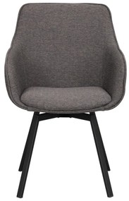 Сиви тапицирани трапезни столове в комплект 2 бр. Alison – Rowico