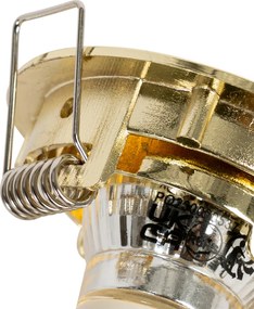 Комплект от 12 вградени прожектора месинг GU10 35 mm - Edu