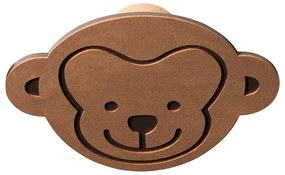 Кафява стенна стоманена кука Monkey Dot Nupo – LIND DNA