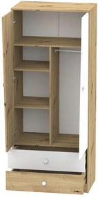 Гардероб Nero 01 2-door-Natural-White
